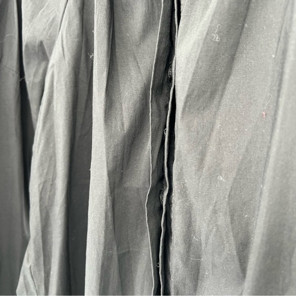 Zero + Maria Cornejo Black Ruffle Collar Button Down Blouse Shirt‎ - Picture 8 of 16